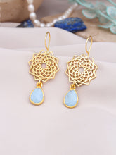 Blue Opal  Boucles d'oreilles
